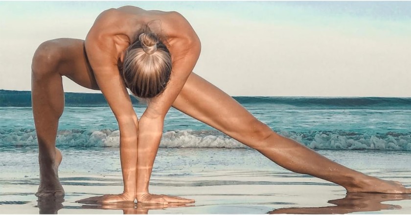 Naked Yoga Pose
